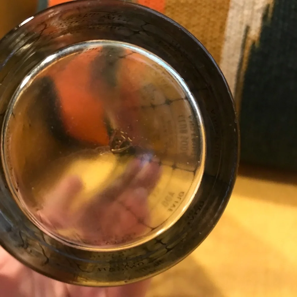 Vintage Federal Glass Cocktail Shaker black glass